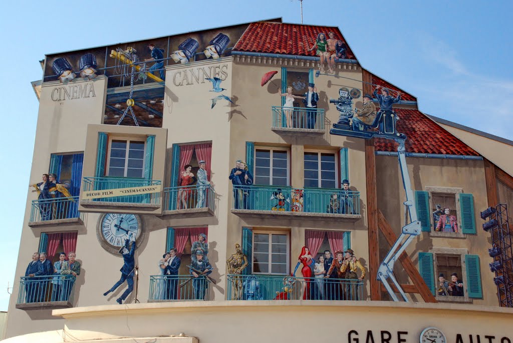 CANNES - wall painting art, Канны