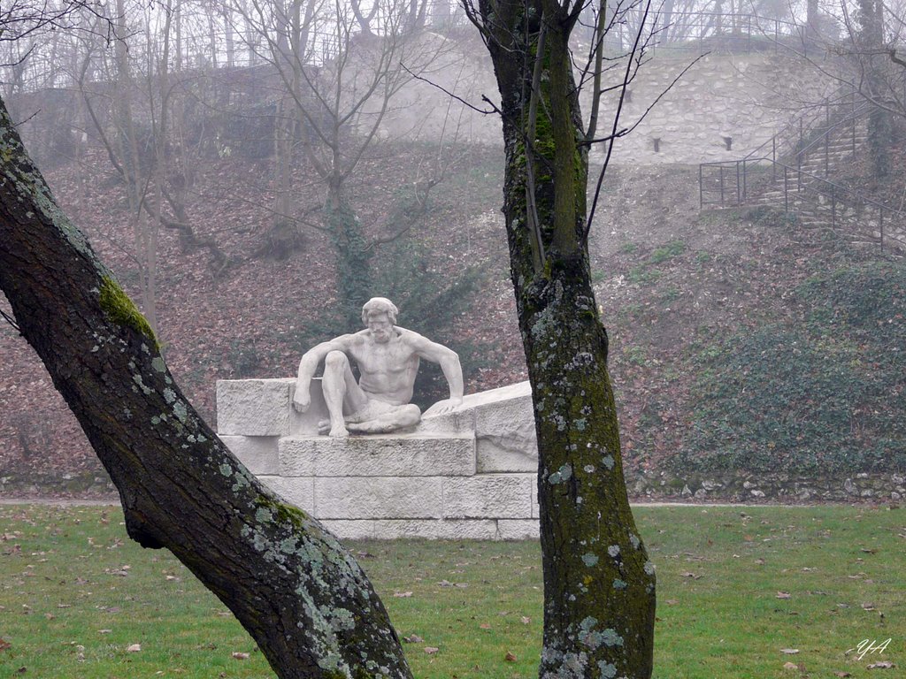 Reims:  "Le 1er architecte"  de Paul Landowski., Реймс