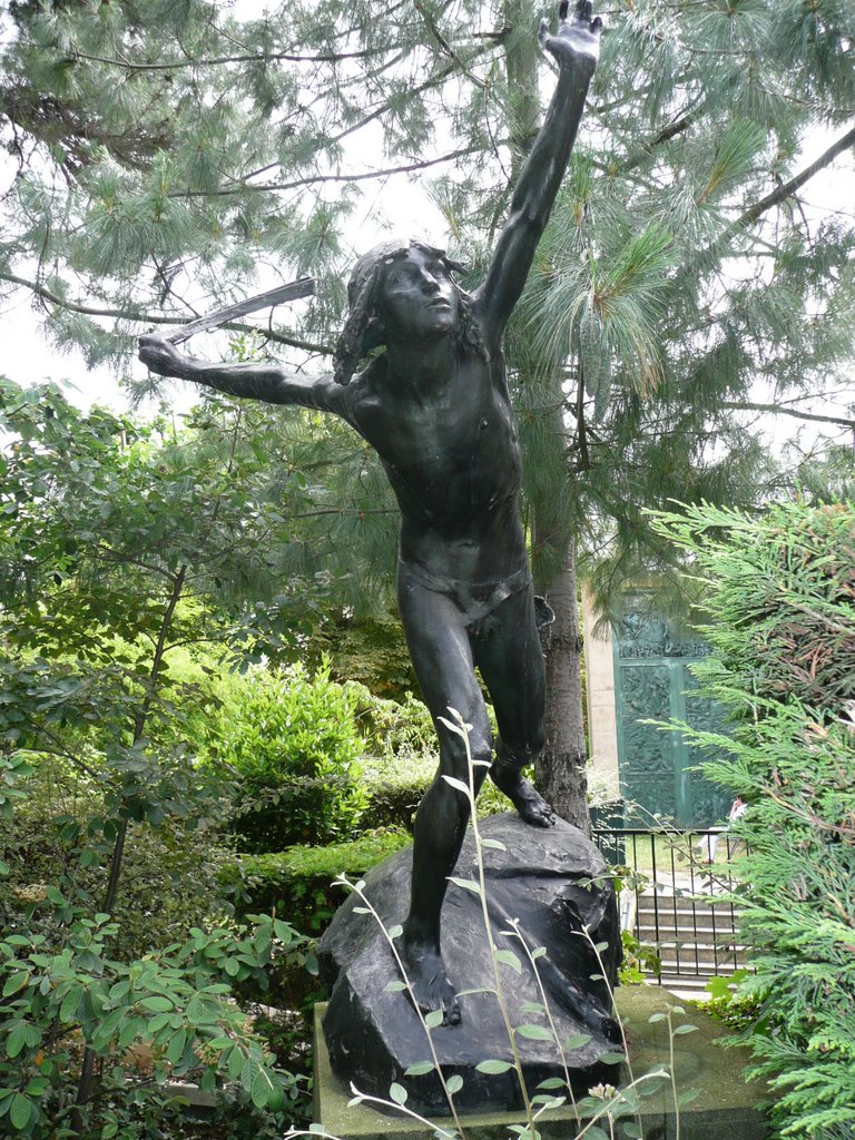 Boulogne-Billancourt - Jardin-musée Landowski : David combattant, Булонь-Билланкур