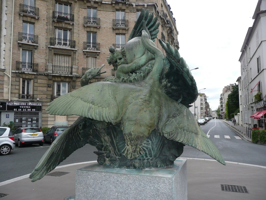 Boulogne-Billancourt - La fontaine des Cygnes, Женневилльер