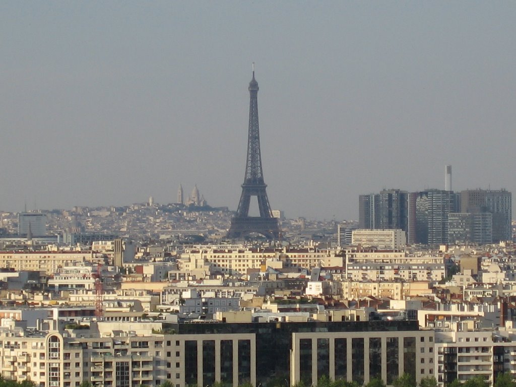 Paris vue de Meudon, Женневилльер