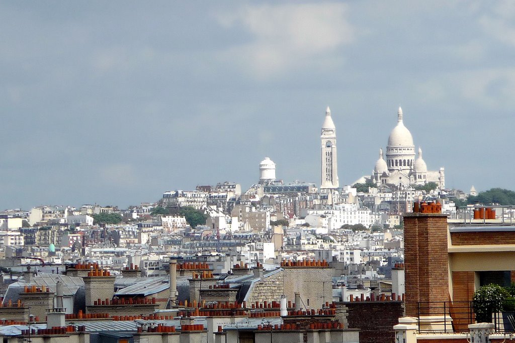 Paris - Vue sur Montmartre, Курбеву