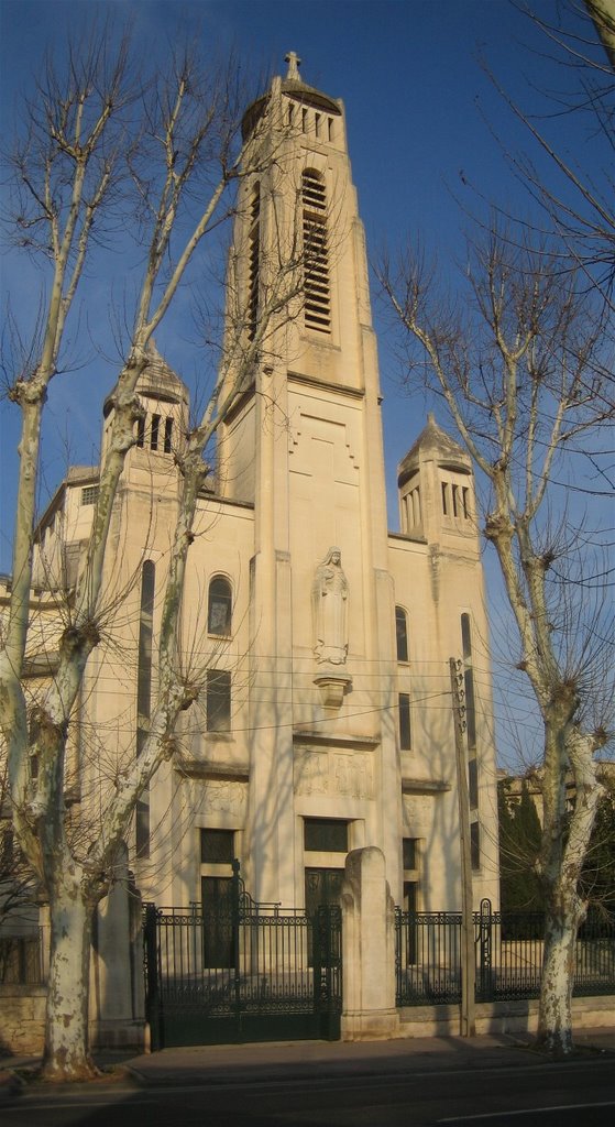 Eglise Sainte-Thérèse (classée M. H.)1942, Монпелье