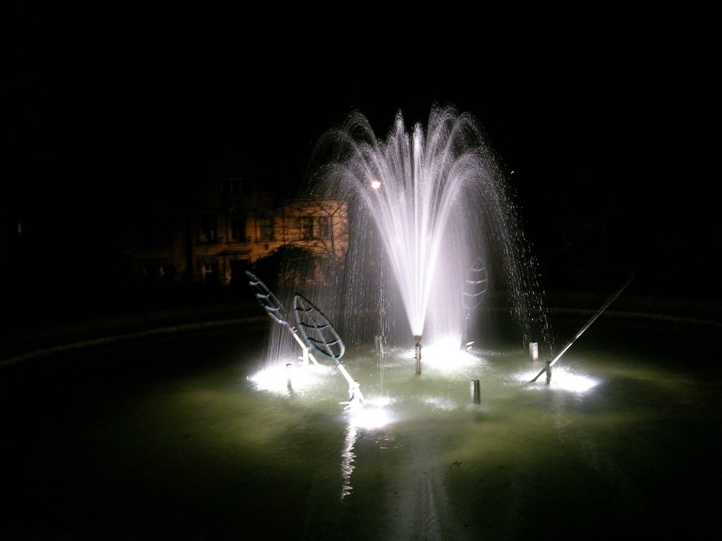 Liberec - fontána u zoo v Lidových sadech, Либерец