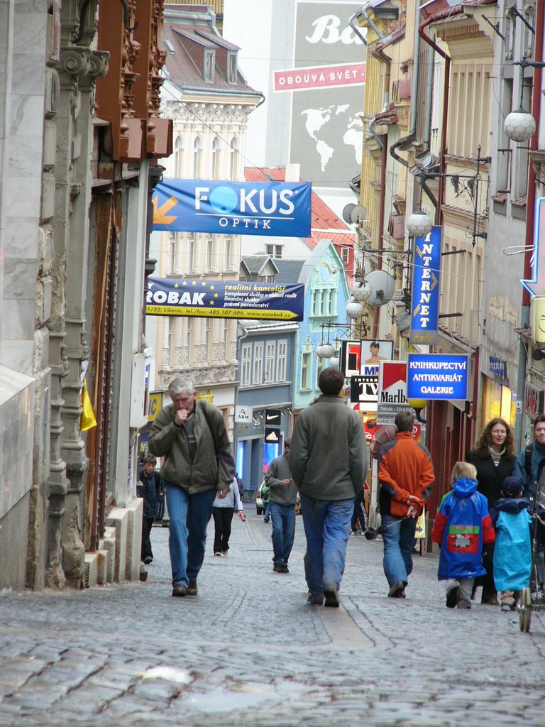 a street, Либерец