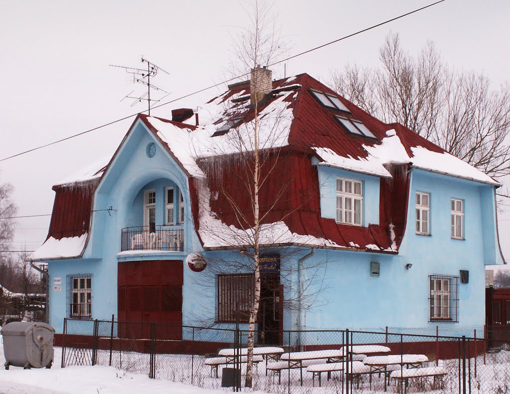 modrý dům z kolonie Vagónka v únoru 2005 I, Карвина
