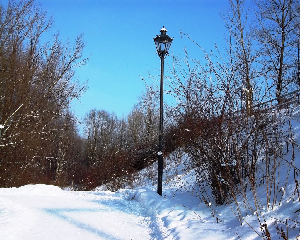 Lamp in winter, Острава