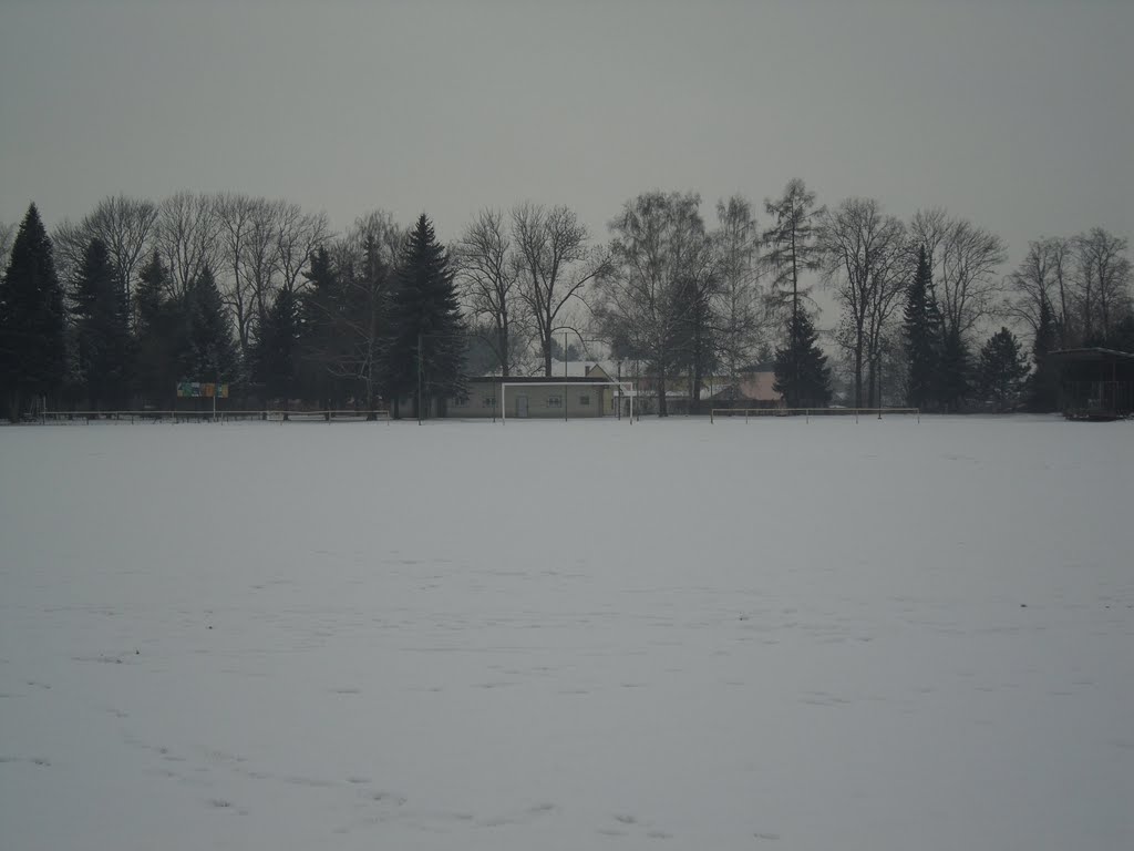 hřiště v zimě, Преров