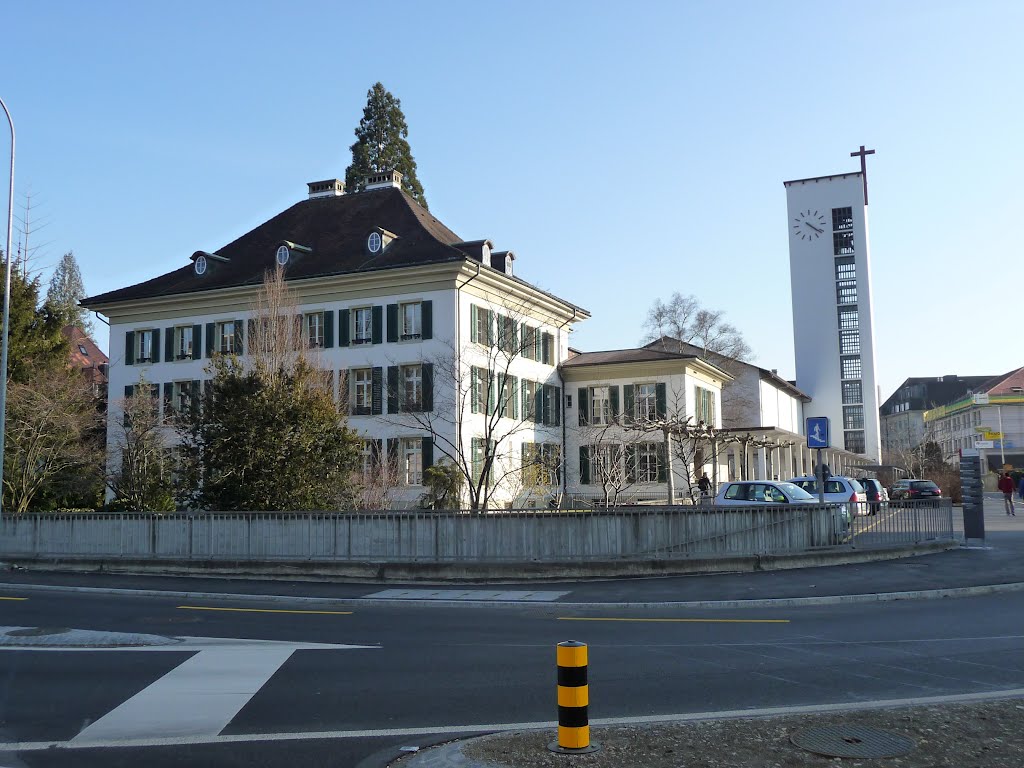 Pfarrhaus & Kirche Peter & Paul, Aarau, Kanton Aargau, Switzerland, Аарау