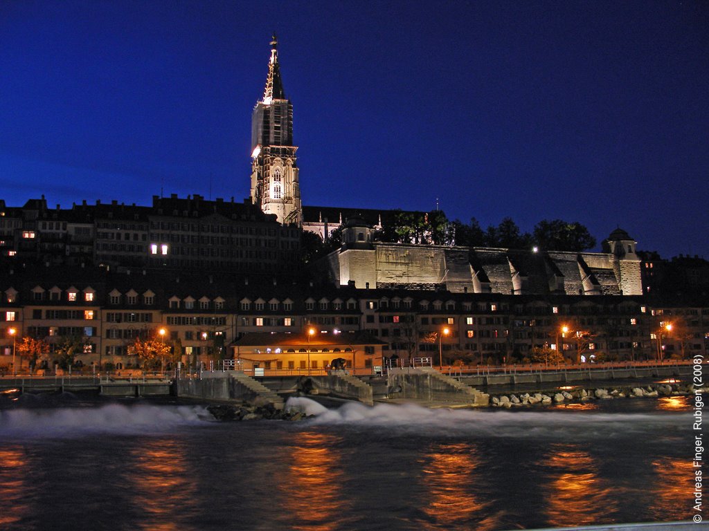 Bern by night - Cathedral and lower town ©AndreasF, Кониц
