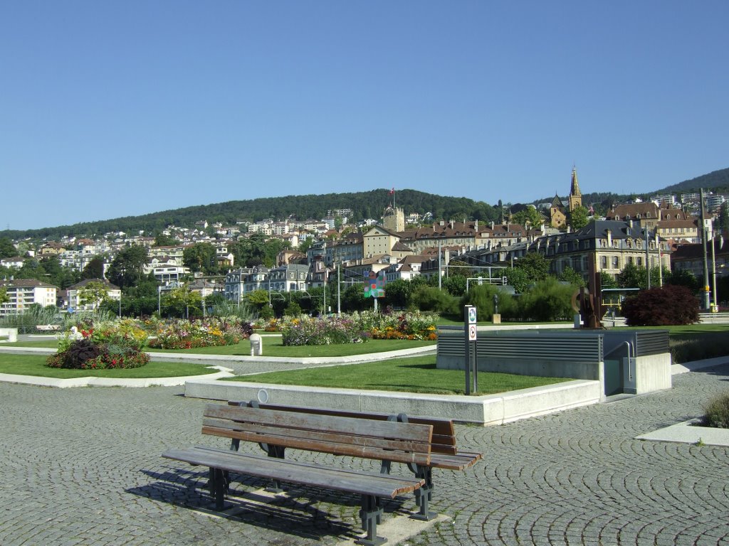 Neuchâtel, Place Pury (darunter befindet sich eine große Tiefgarage!), Ла-Шо-Де-Фонд