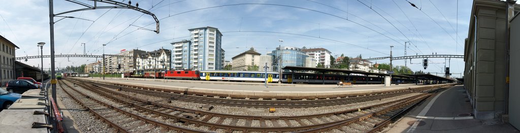 Bahnhof Fribourg Panorama (05/2008), Фрейбург