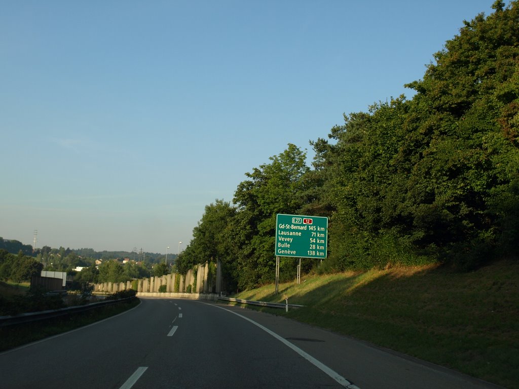 Highway "A12/E27" Switzerland (08/2008), Фрейбург