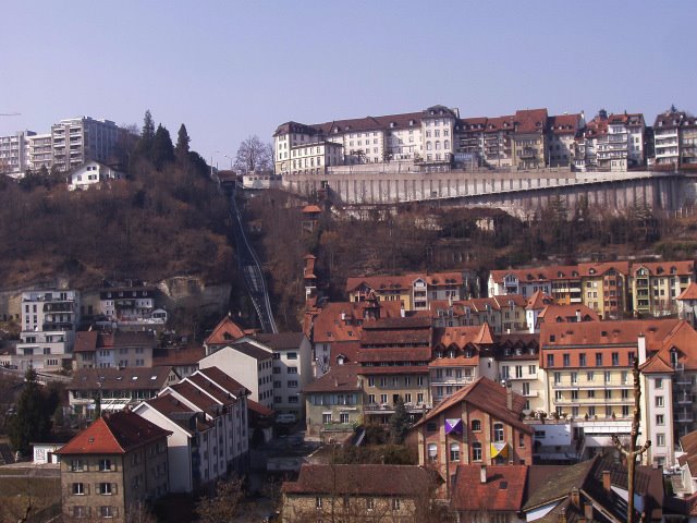 098  Fribourg, Neuveville und Funiculaire, Фрейбург