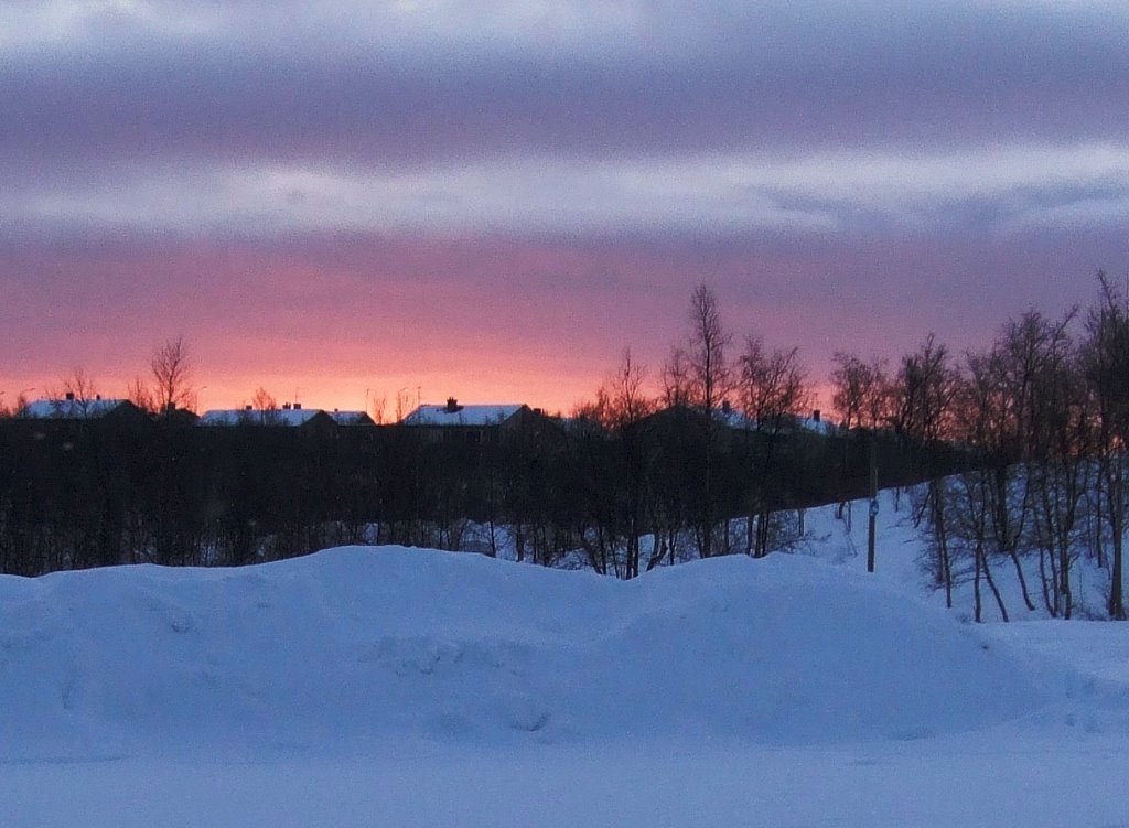 Anochece en Kiruna, Кируна