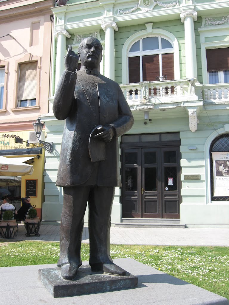 Novi Sad - Jaša Tomić 1856-1922 (Vajar Aleksandar Zarin), Нови-Сад