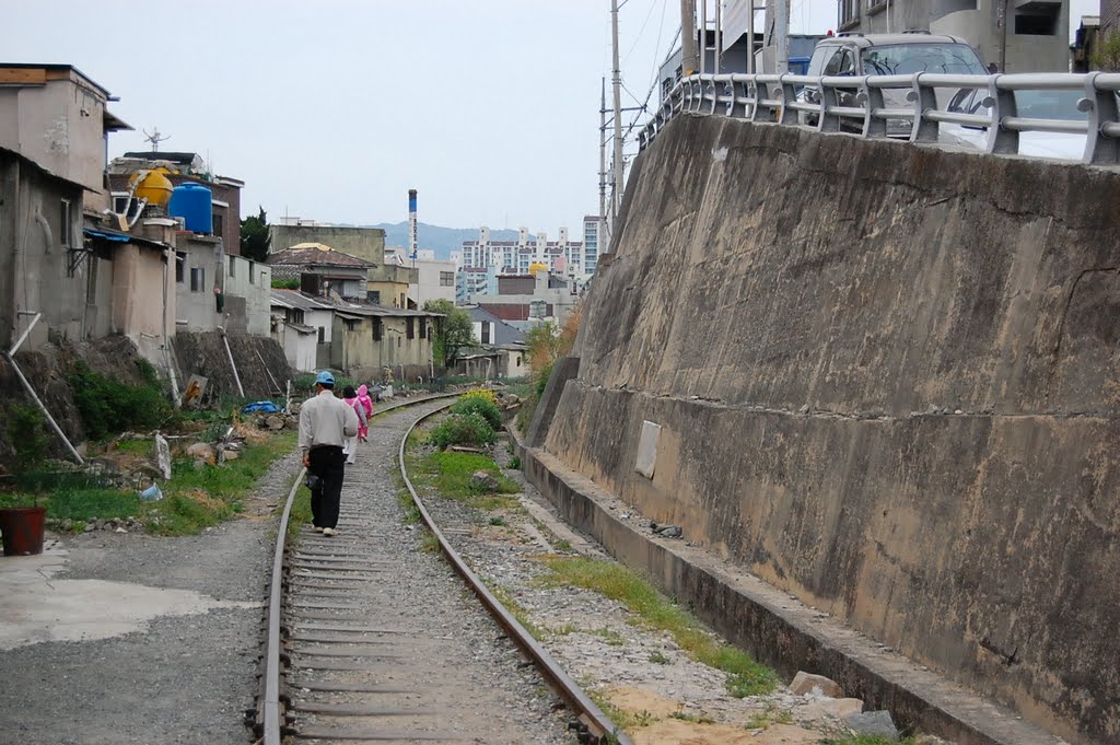 RailRoad in Masan City (now merged with Changwon city), Масан