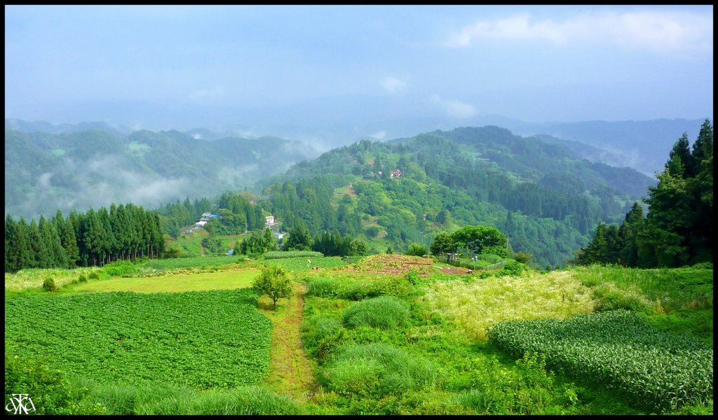 Rural scenery of Ogawa village, Ичиномия