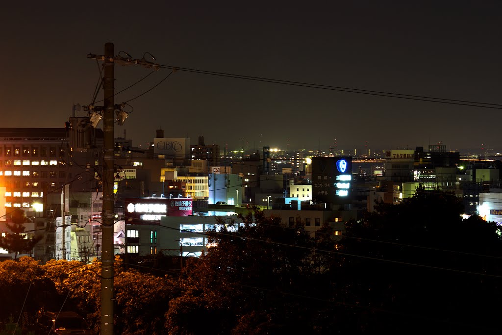 Okazaki at night, Оказаки