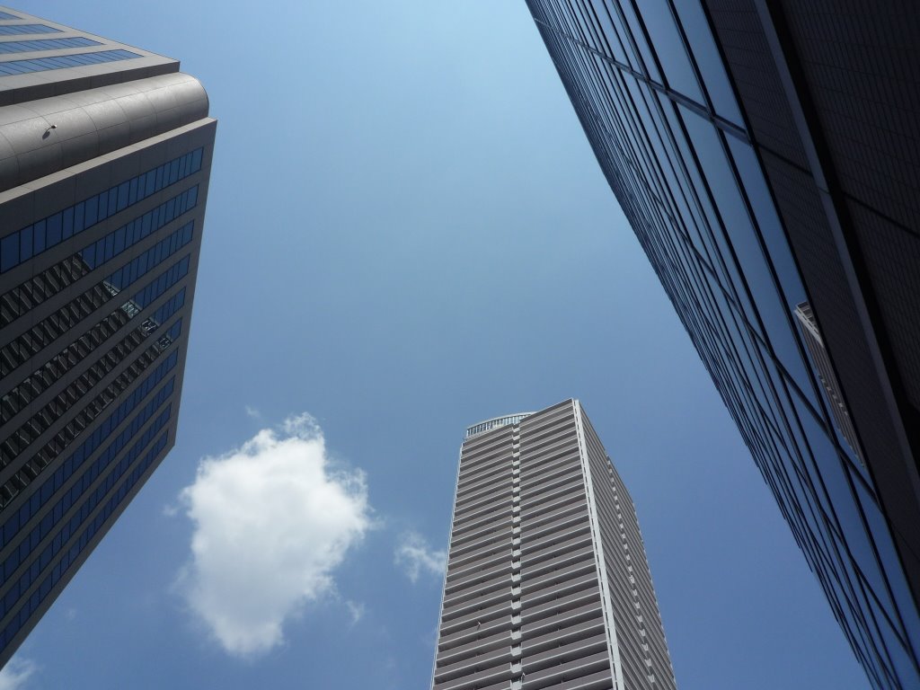 Skyscrapers in Hashimoto-cho 橋本町の高層ビル群, Гифу