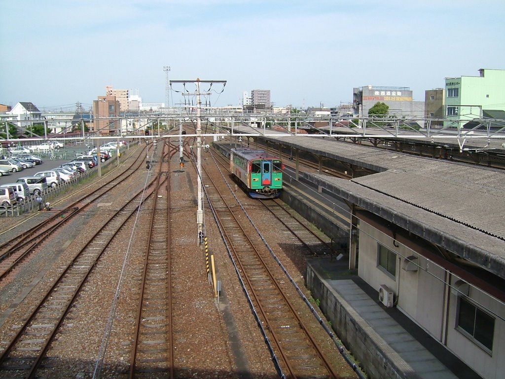 大垣駅 南北自由通路から / View from north-south passage in Ogaki Station, Огаки