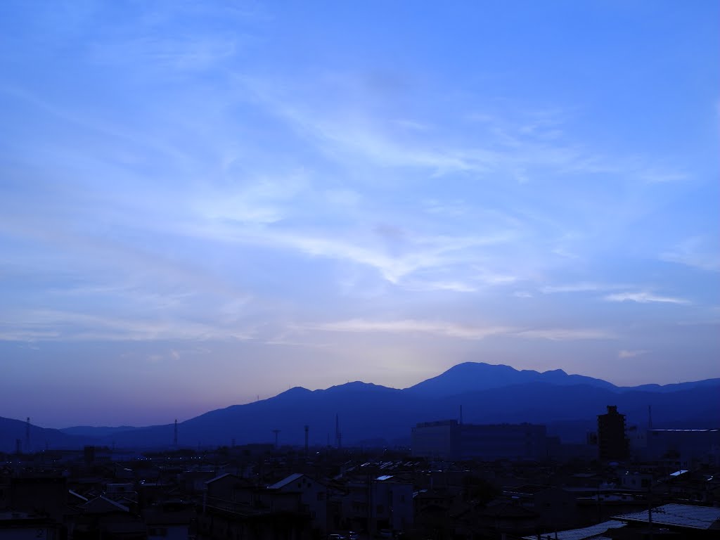 Mt.Ibuki  夕空の伊吹山, Огаки
