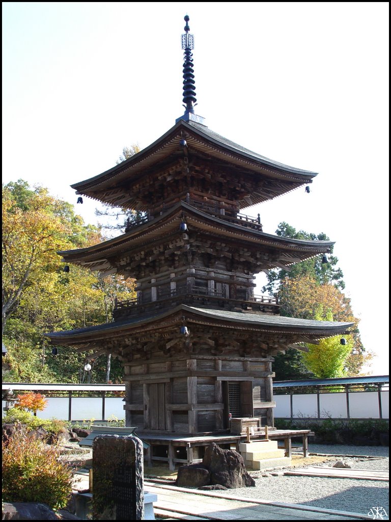 Pagoda of Kozanji Temple, Ичиносеки