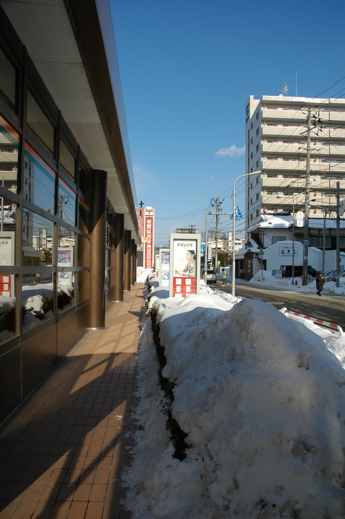 盛岡中央郵便局前(11.1.14)Morioka central post office, Мориока