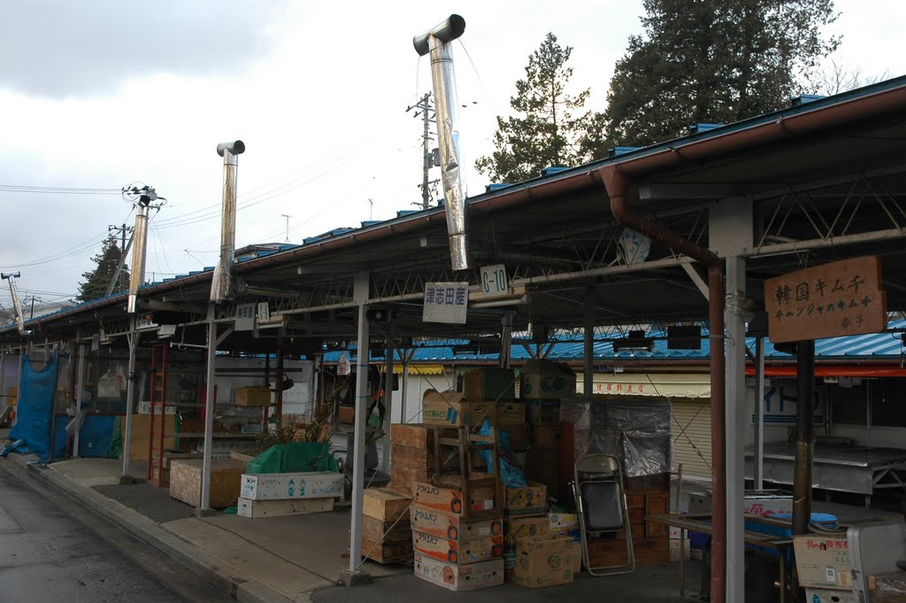 夕方の神子田朝市(11.3.24)Mikoda morning market in the evening, Мориока