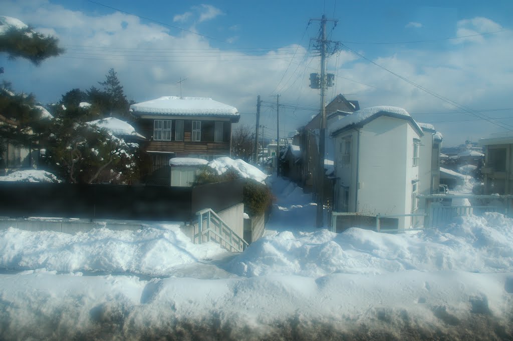 雪の住宅街3(11.1.14), Мориока