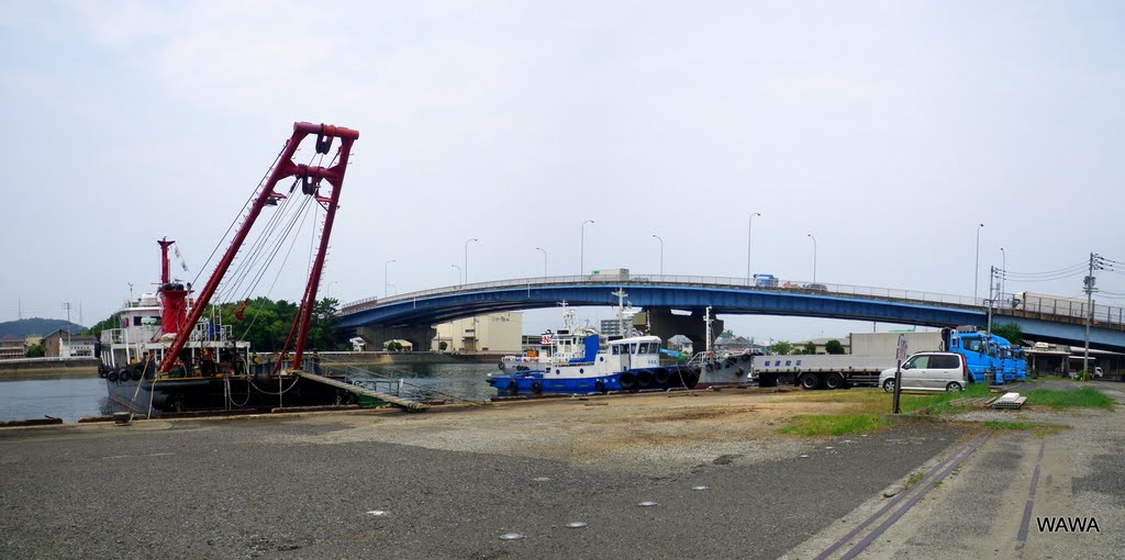 Ryoukei-bashi　両景橋　明治25年（1892）に木橋から改築され東京万世橋におとらぬ名橋と言われた石橋と同じ名前, Сакаиде