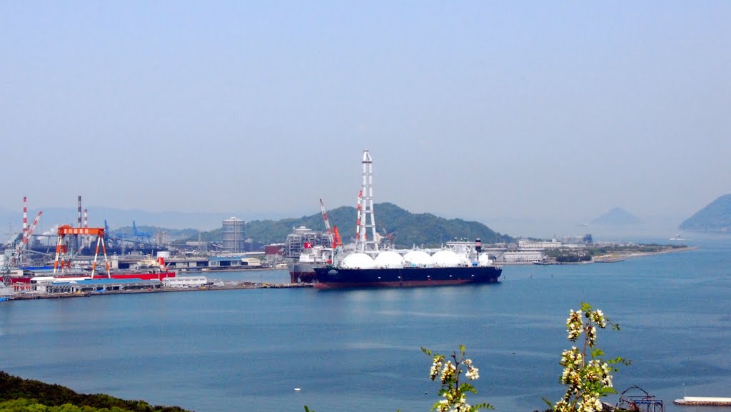 Bannosu Coastal Industrial Park , 聖通寺山公園から番の州工業地帯, Сакаиде