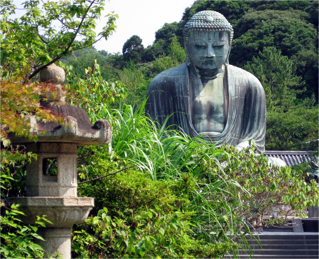 Amida Buddha, Great Buddha, Kotokuin Temple, Kamakura, Japan, Камакура