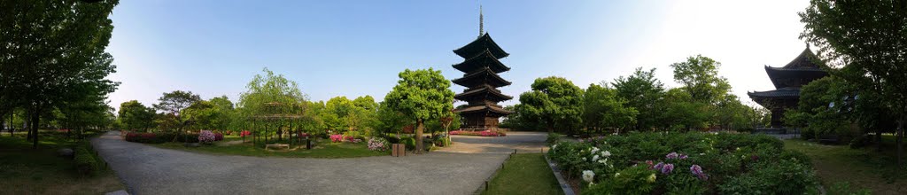 360° Panorama at To-ji    パノラマ 東寺, Киото