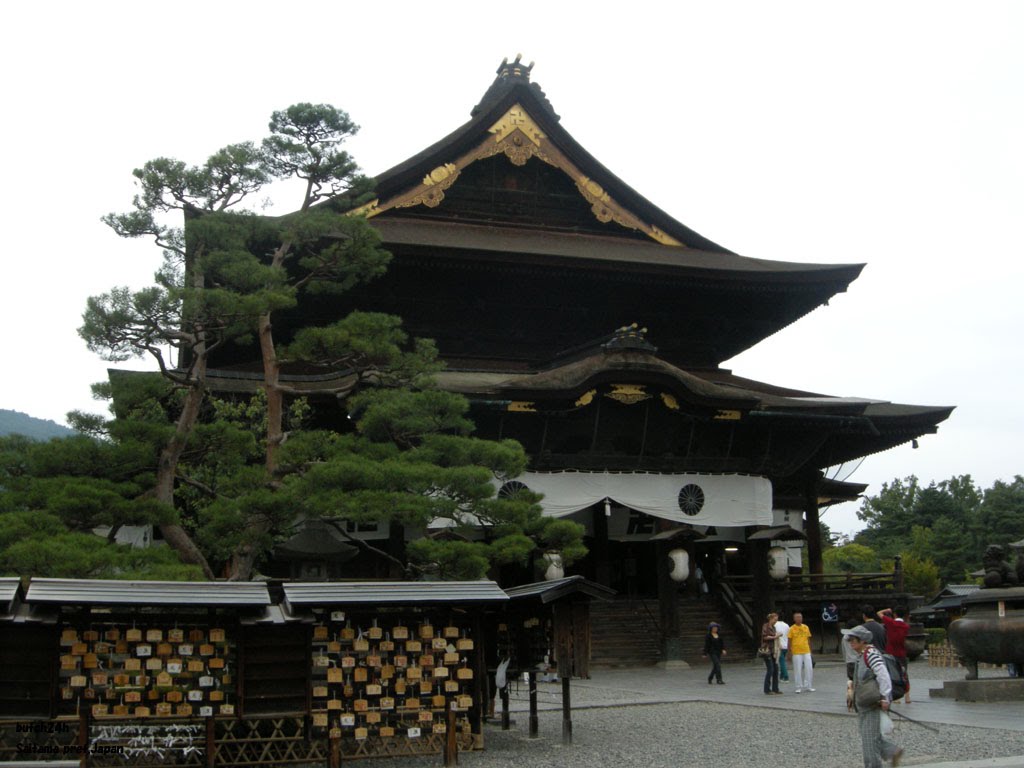 National treasure Zenko-ji temple Hondo(=The Main Hall),Nagano city,Nagano pref　国宝善光寺本堂（长野市）　国宝善光寺本堂（長野市）, Матсумото