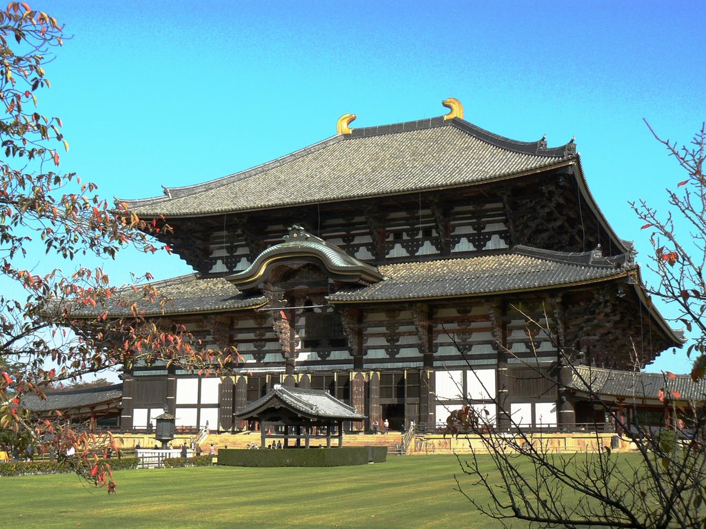 Todai-ji (great eastern temple), Nara, Сакураи