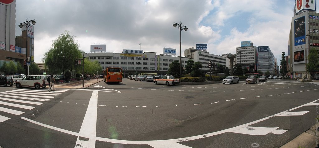 JR line Niigata station Bandai side / 新潟駅 万代口 200608 [cylindrical], Нагаока