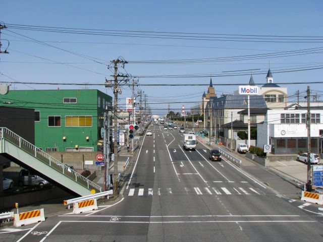 藤見町交差点より平和町方向を望む, Нагаока