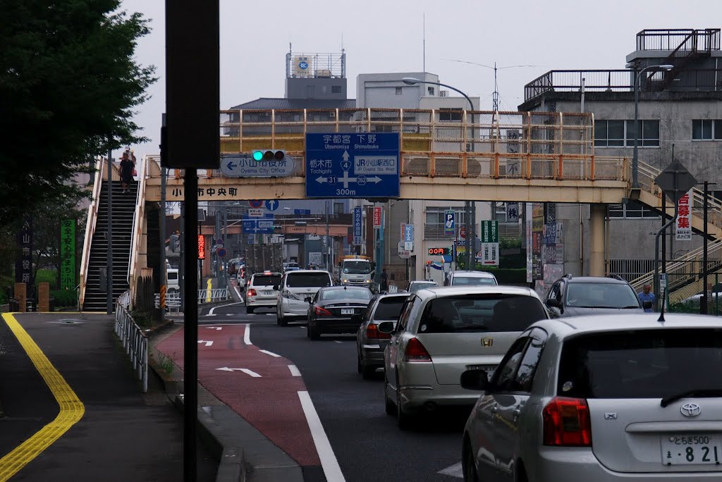 AM7：51 小山駅入口を左折して、栃木市をッ目指します。, Ояма