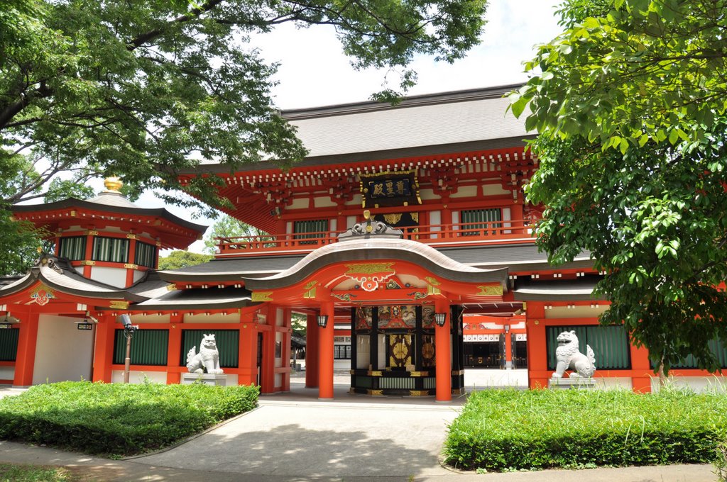 Chiba-Jinja, Sonjō-den  千葉神社 尊星殿  (2009.07.25), Нарашино