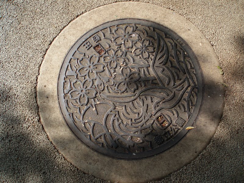 Manhole at Metoroporitan Park, Митака