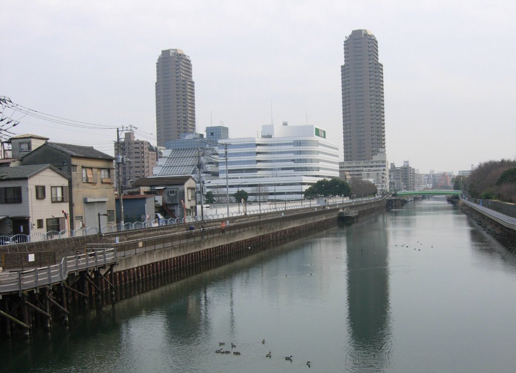 yokojikken-gawa river　横十間川（東京都江東区）, Токио