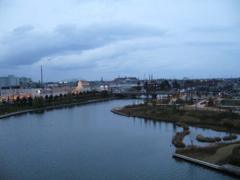 ふがん運河からの眺め　海側, Уозу