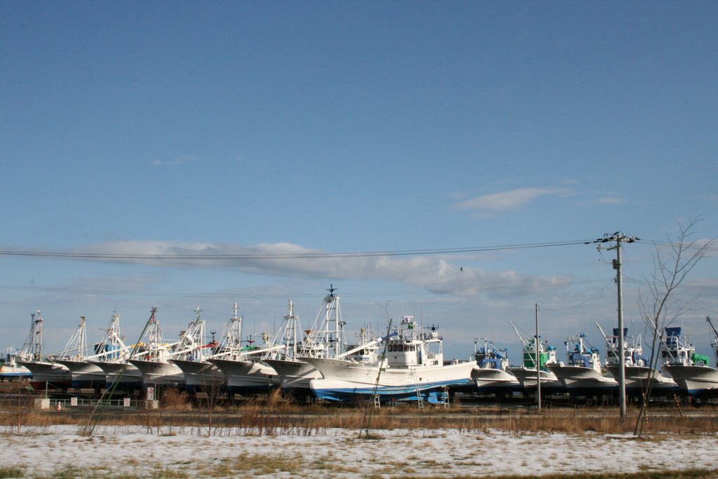 網走港 Port of Abashiri, Абашири