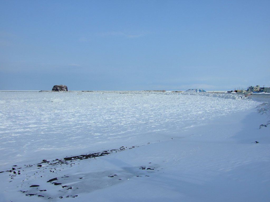 Moyoro beach in winter, Абашири