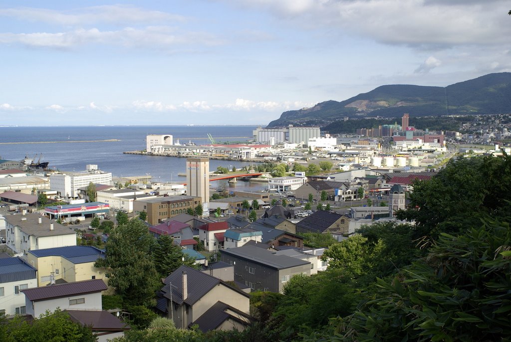 小樽築港遠望　View of Otaru port, Отару