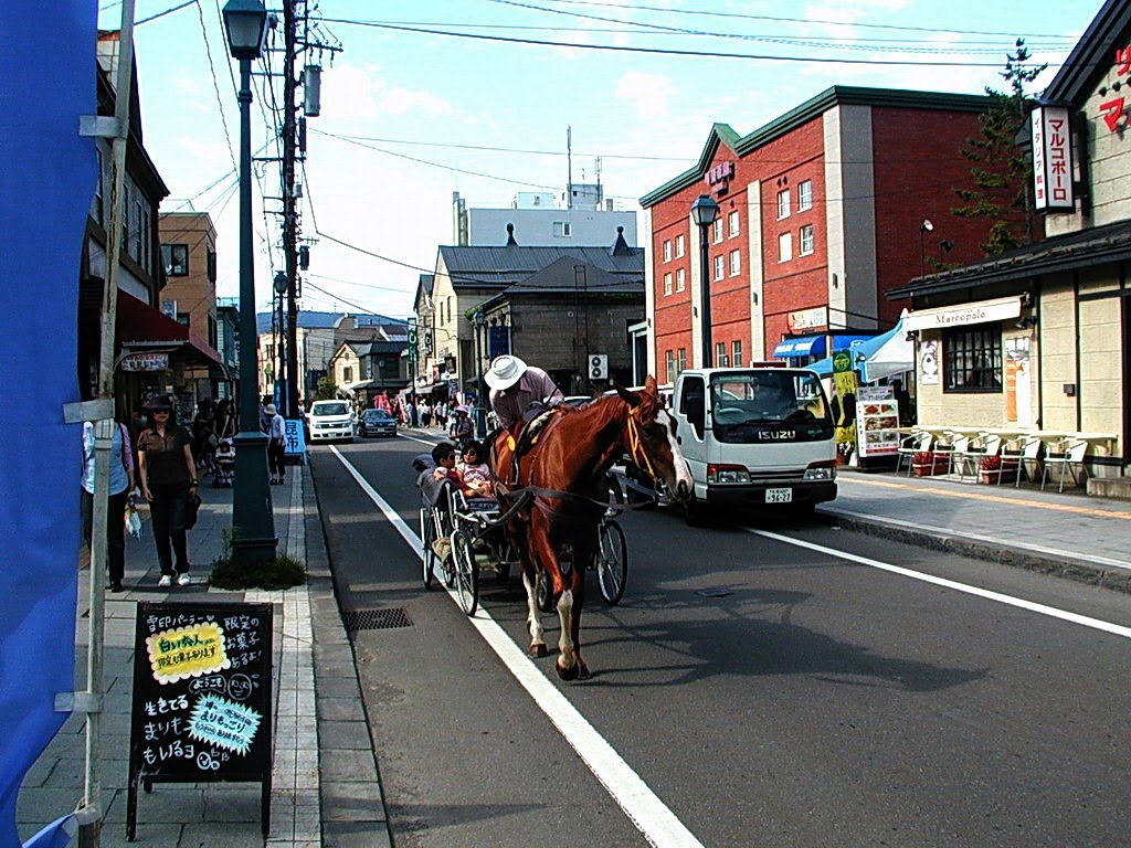 日本 北海道 小樽 堺町 可否茶館前 old town,Otaru,Hokkaido,Japan, Отару