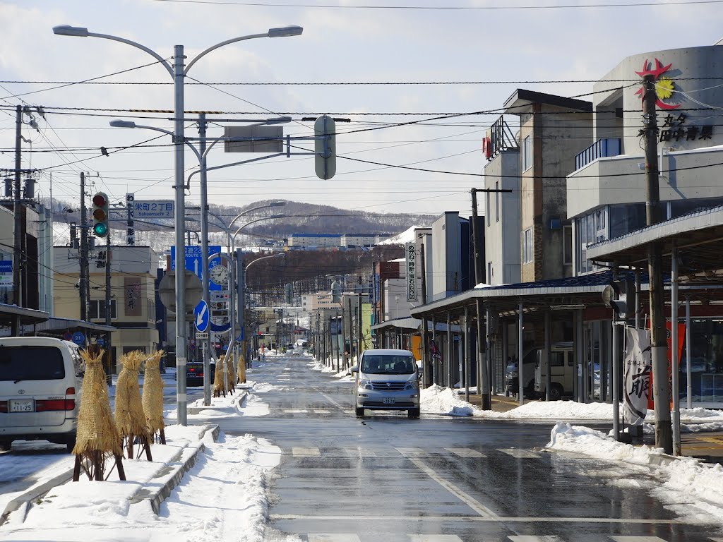 Straßenszene in Rumoi,Hokkaido, Румои