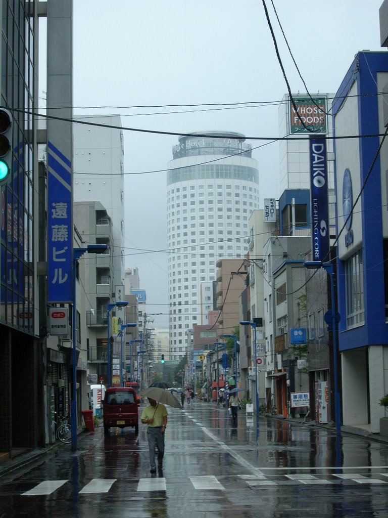 雨の狸小路　Tanuki-kouji Shopping street of rain, Саппоро