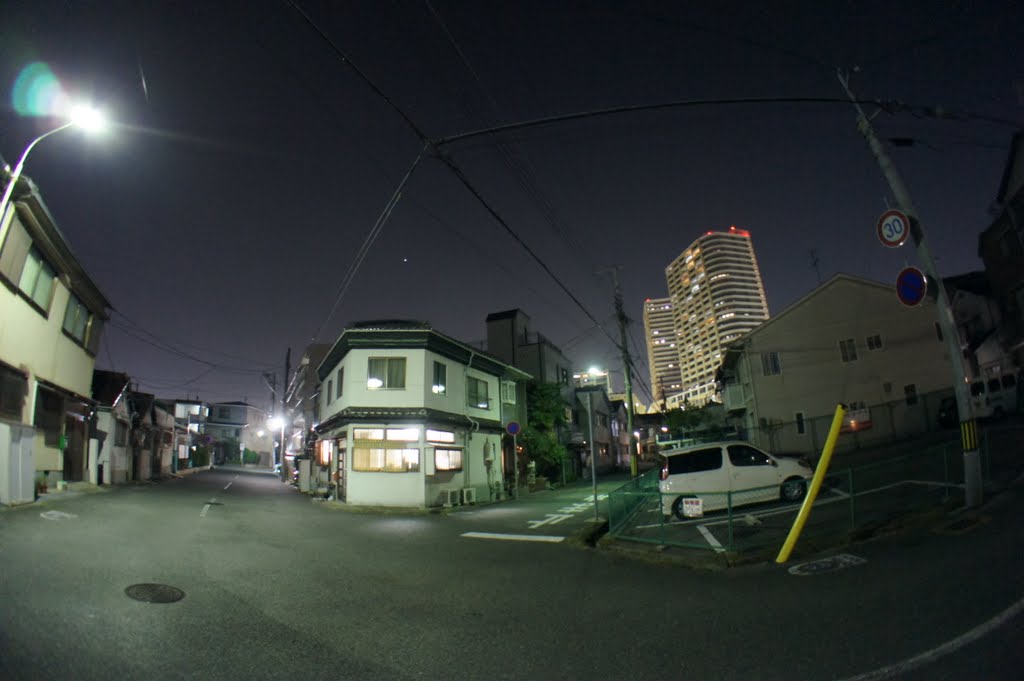 七松町（夜景）, Амагасаки